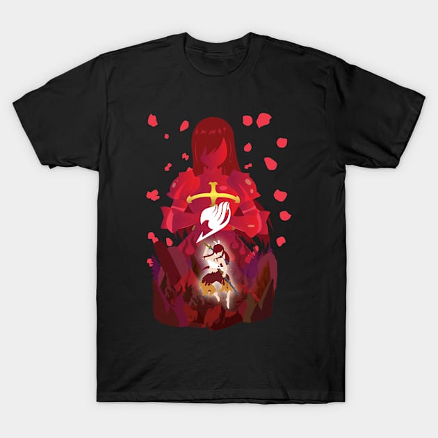 Scarlet Swordswoman T-Shirt by SwensonaDesigns